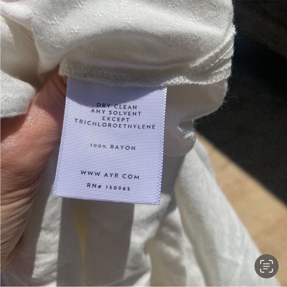 Ayr Button Down Blouse In White Xs - image 4